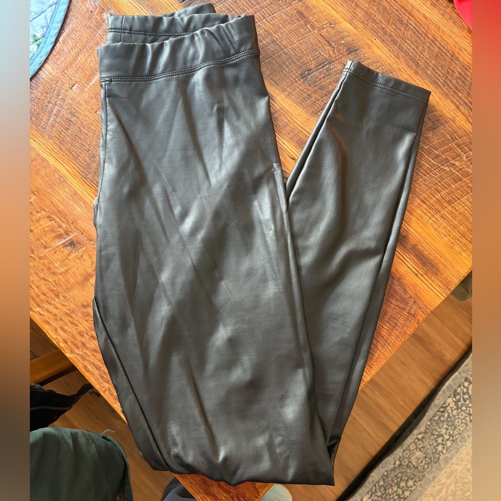 Express Black Faux Leather Pants